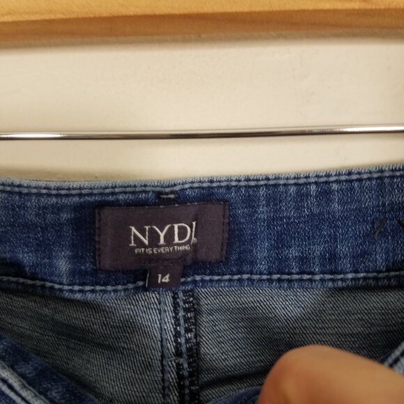 NYDJ LiftxTuck Technology Stretch Jeans Blue Size 14 - Picture 3 of 7